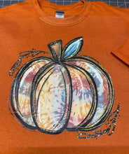 Load image into Gallery viewer, Watercolor Glitter Pumpkin Shirt
