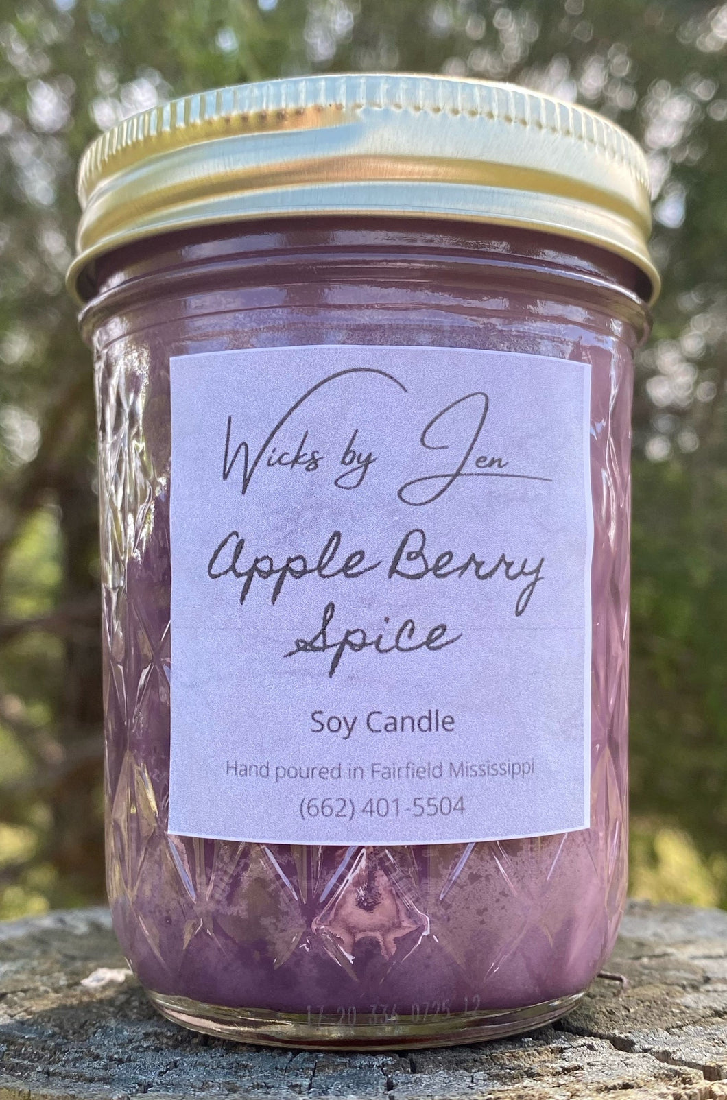 Apple Berry Spice 8 oz. Soy Candle