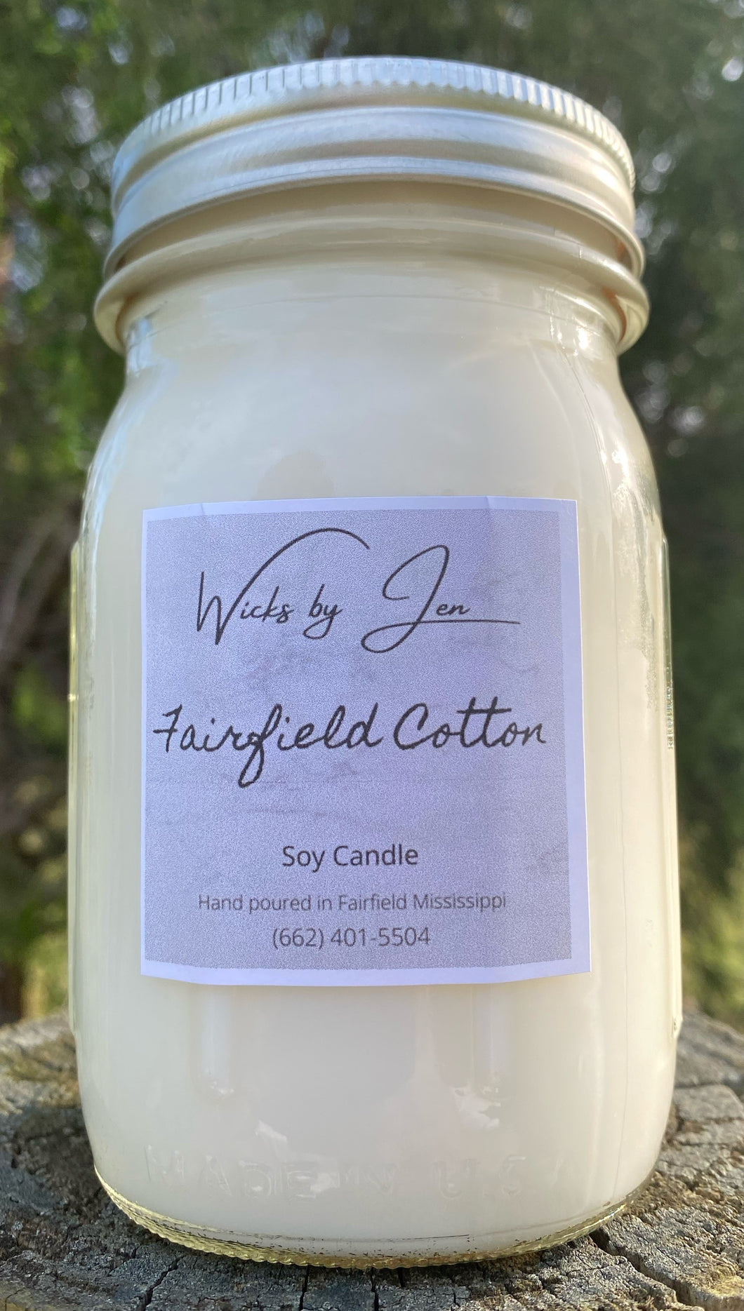 Fairfield Cotton 12 oz. Soy Candle