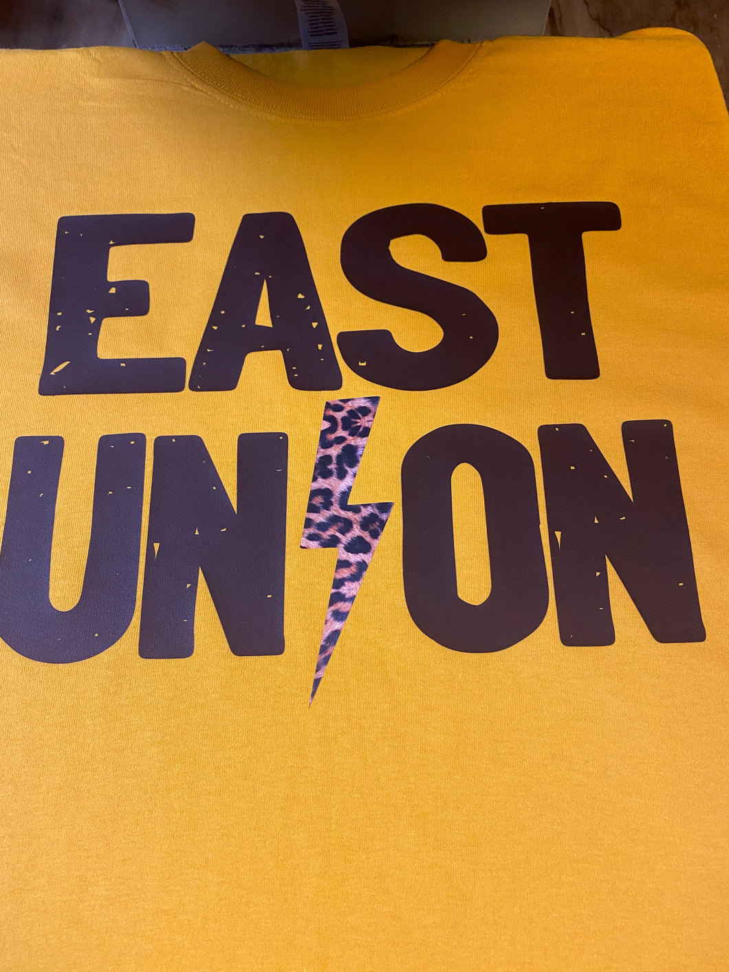 Gold East Union Leopard Lightning Shirt