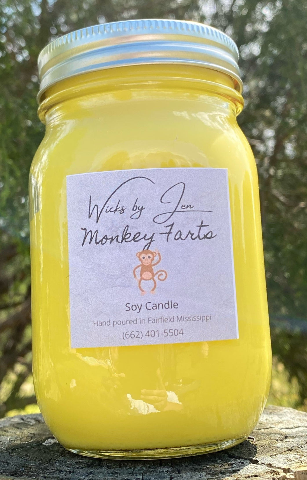 Monkey Fart 12 oz. Soy Candle