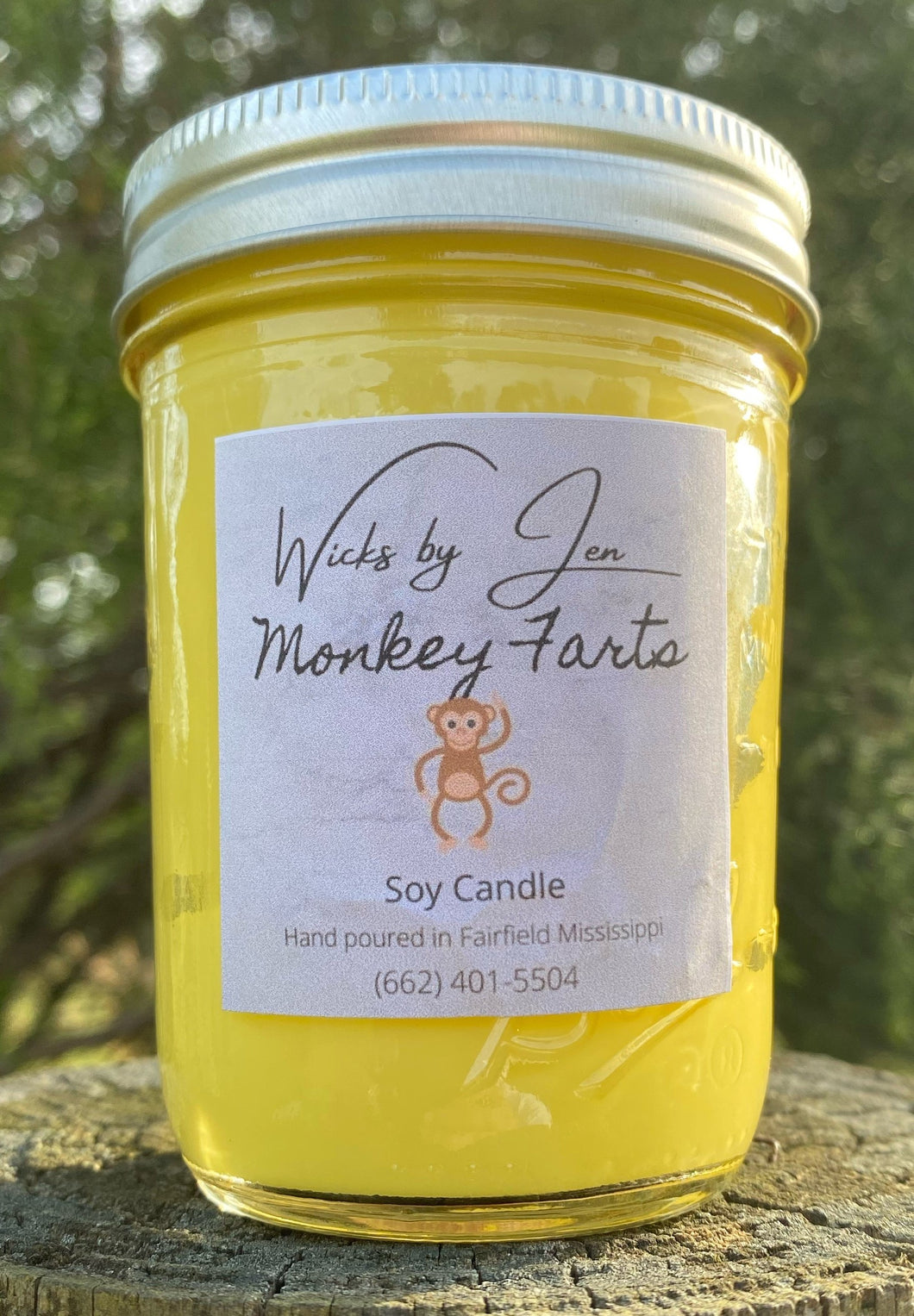 Monkey Fart 8 oz. Soy Candle